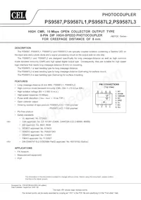 PS9587L2-E3-AX Datenblatt Cover