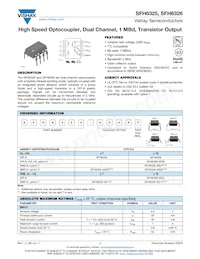 SFH6325-X009 Datasheet Cover