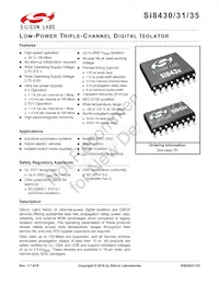 SI8435BB-D-IS Datasheet Cover