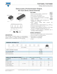 TCET4600G Datasheet Cover