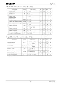 TLP137(F) Datasheet Pagina 3