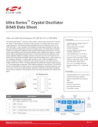 545AAA250M000BAG Datasheet Cover