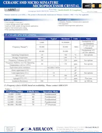 ABM7-14.31818MHZ-S-B-4-Y-T數據表 封面