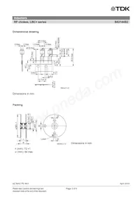 B82144B2563J000 Datasheet Pagina 3