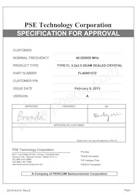 FL4000157Z Datasheet Cover