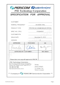 FW3840001 Datasheet Cover