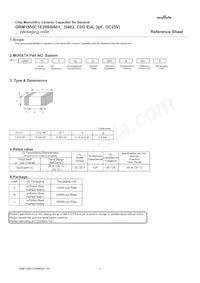 GRM1555C1E3R0BA01D Datasheet Copertura