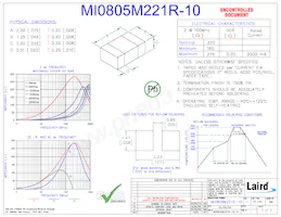 MI0805M221R-10 Datenblatt Cover