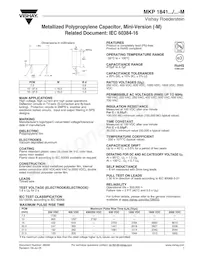 MKP1841468635M Datasheet Copertura