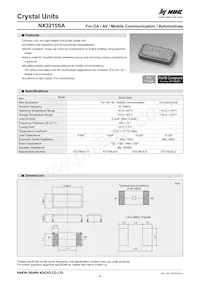 NX3215SA-32.768K-STD-MUA-14 Datenblatt Cover