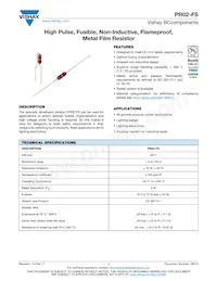 PR02FS0203909KR500 Datasheet Cover