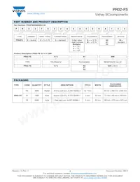 PR02FS0203909KR500 Datasheet Page 2