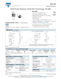 RTO020F10003JTE3 Datasheet Cover