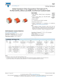 T97D476K050Z8HSA Datasheet Copertura