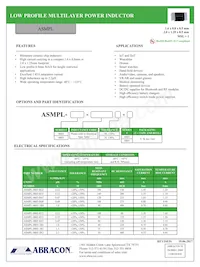 ASMPL-0805-R47N-T數據表 封面