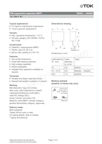 B32026B3105M000 Datenblatt Seite 2