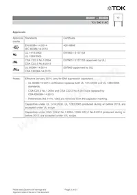 B32026B3105M000 Datasheet Pagina 3