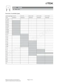 B32026B3105M000 Datasheet Pagina 4