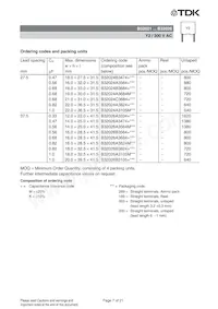 B32026B3105M000 Datasheet Pagina 7