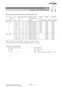 B32526R0227A000 Datasheet Pagina 11