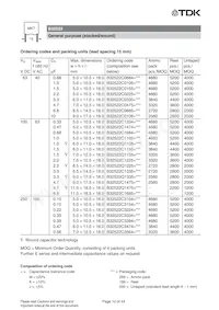 B32526R0227A000 Datasheet Pagina 12