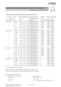 B32526R0227A000 Datasheet Pagina 13