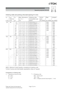 B32526R0227A000 Datasheet Pagina 15