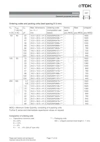 B32526R0227A000 Datasheet Pagina 17