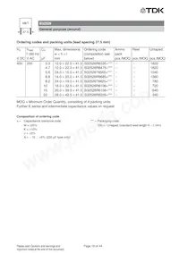 B32526R0227A000 Datasheet Pagina 18