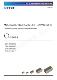 C0816X7S0G225M050AC Datasheet Cover