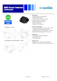 CDRH2D09NP-8R2MC Datasheet Copertura