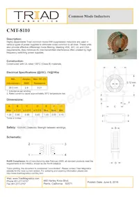 CMT-8110-B Datasheet Cover