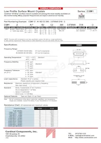 CSM1Z-ARB3C3-50-14.7456D18 Datasheet Copertura