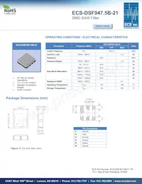 ECS-DSF947.5B-21-TR Datenblatt Cover