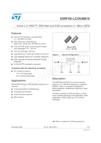 EMIF08-LCD04M16 Datasheet Copertura