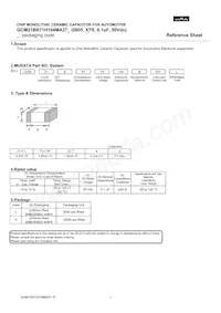 GCM21BR71H104MA37L Datasheet Copertura