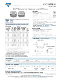 IHLP2020CZERR22M11 Datenblatt Cover