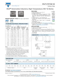 IHLP6767GZER1R0M5A Datasheet Cover