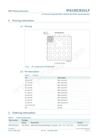 IP4338CX24/LF/P數據表 頁面 3