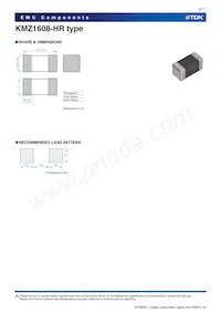 KMZ1608YHR601BTD25 Datasheet Pagina 6