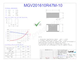 MGV201610R47M-10 Datasheet Copertura