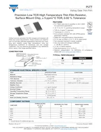 PLTT0805Z4992QGT5 Datasheet Cover