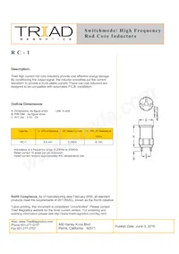 RC-1 Datasheet Cover