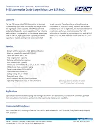 T495D476M016ATA800 Datasheet Copertura