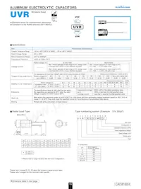 UVR1H471MHD1AA Datasheet Copertura