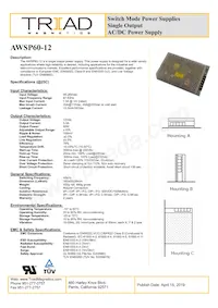 AWSP60-12 Datasheet Cover