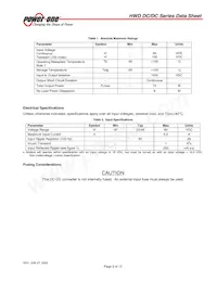 HWD075DGE-A9 Datasheet Page 2