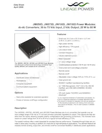 JW150D1數據表 封面