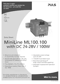 ML100.109 Datenblatt Cover