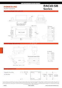 RAC10-3.3SB-E-ST Datasheet Pagina 2